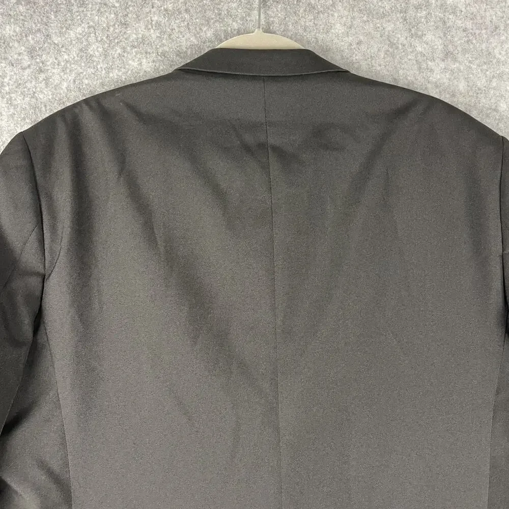 Alain Dupetit‎ Suittech Blazer Sport Coat Jacket Men 44S Black 2 Button NEW